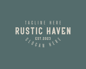 Rustic Hipster Bar logo design