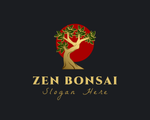 Bonsai Tree Plant logo design