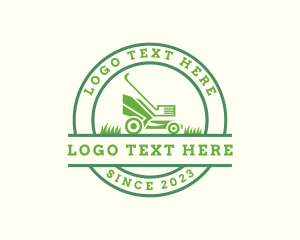 Garden Lawn Mower Logo