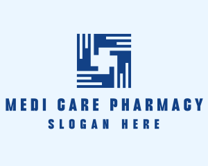 Pharmacist - Blue Medical Cross logo design