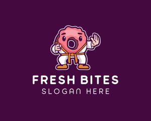 Bagel - Karate Donut Pastry logo design