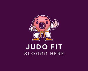 Judo - Karate Donut Pastry logo design