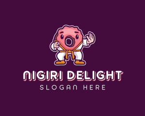 Karate Donut Pastry logo design