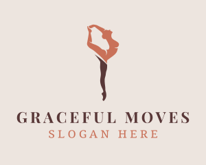 Female Ballet Dance logo design