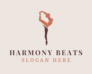 Rhythmic - Female Ballet Dance logo design