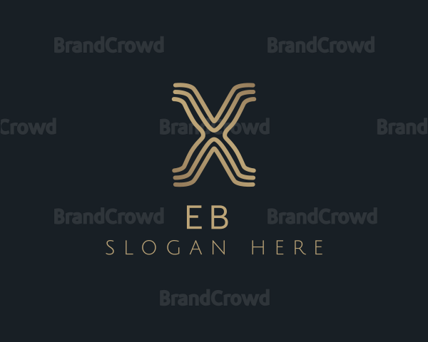 Elegant Modern Business Letter X Logo