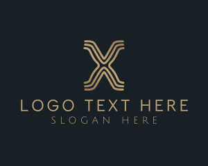 Deluxe - Elegant Modern Business Letter X logo design