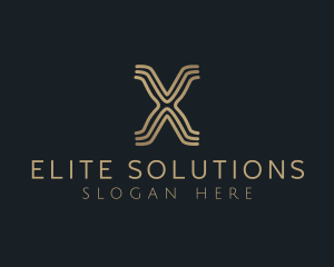 Company - Elegant Modern Business Letter X logo design
