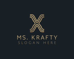 Business - Elegant Modern Business Letter X logo design