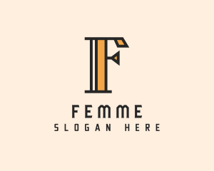 Elegant Premium Letter F logo design