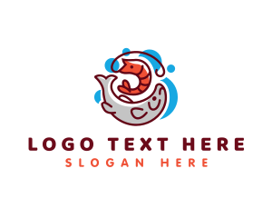 Waterpark - Fish Shrimp Seafood logo design