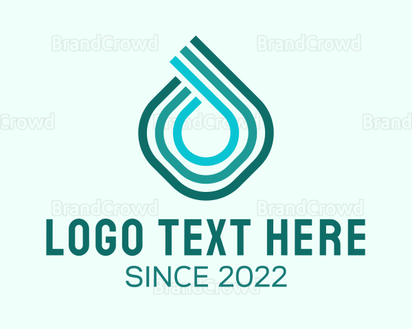 Water Cleaning Droplet Logo