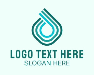Water Cleaning Droplet Logo