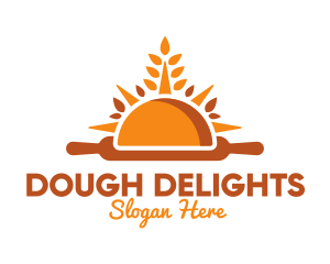 Dough - Rolling Pin Morning Bakery logo design