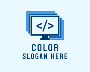Digital Agency - Programmer Computer Monitor logo design