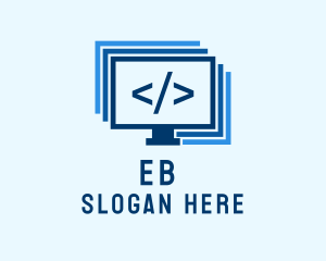 Programmer Computer Monitor  logo design