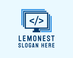 Digital Agency - Programmer Computer Monitor logo design