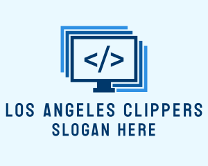 Programmer Computer Monitor  logo design