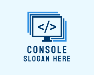 Programmer Computer Monitor  logo design