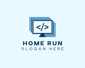 Programmer Computer Monitor  logo design