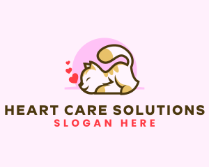 Cute Cat Kitten logo design