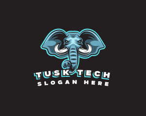 Tusk - Elephant Tusk Avatar logo design