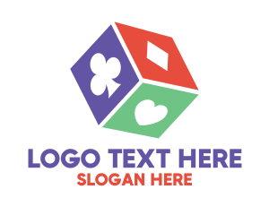 Las Vegas - Poker Gambling Dice logo design