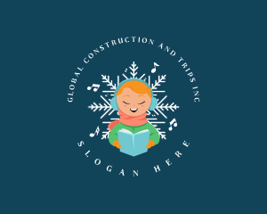 Winter Christmas Caroling Logo