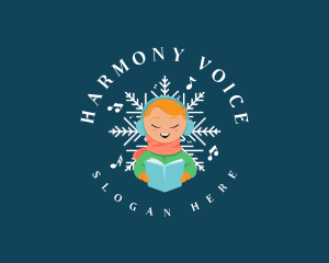 Sing - Winter Christmas Caroling logo design