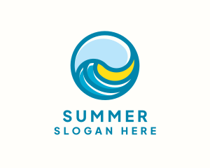 Beach Surf Resort logo design