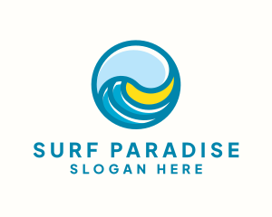 Beach Surf Resort logo design