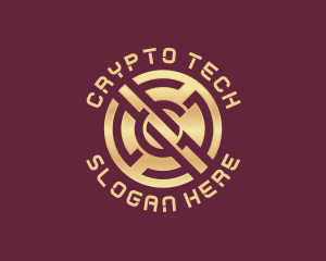 Crypto Coin Letter C logo design