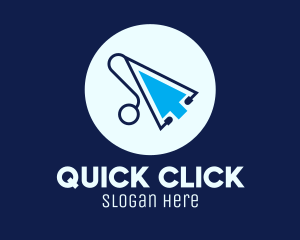 Click - Digital Doctor Arrow logo design