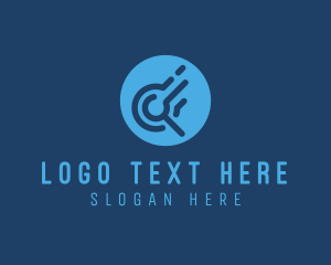 Negative Space - Digital Tech Marketing logo design