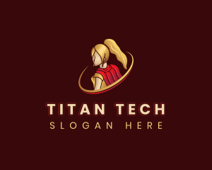 Titan - Hero Valkyrie Lady logo design