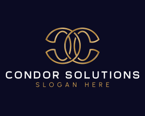 Luxury Business Letter C logo design