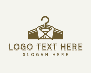 Wardrobe - Hanger Collar Clothes logo design