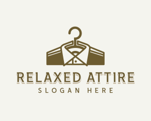 Hanger Collar Clothes logo design