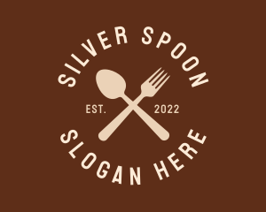 Spoon Fork Utensils logo design