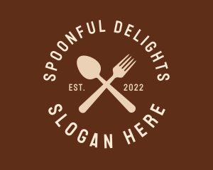 Spoon Fork Utensils logo design