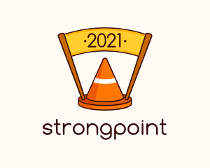 Safety - Safety Cone Banner logo design