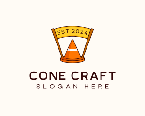 Safety Cone Banner logo design