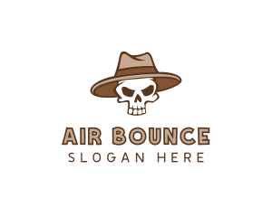 Fedora Skull Hat logo design