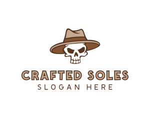 Fedora Skull Hat logo design