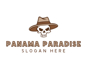 Fedora Skull Hat logo design