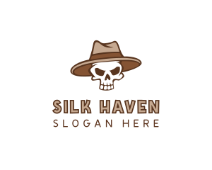 Fedora Skull Hat logo design