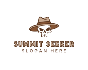 Fedora Skull Hat logo design