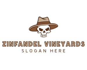 Fedora Skull Hat logo design