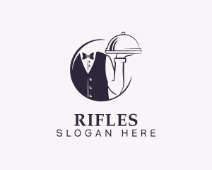 Restaurant Waiter Butler Logo