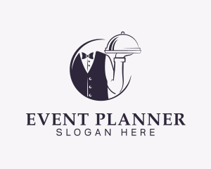 Restaurant Waiter Butler logo design